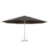 Sonnenschirm Meran II, Gastronomie Marktschirm, Ø 5m Polyester/Alu Mast Weiß 28kg ~ Anthrazit Ohne Ständer
