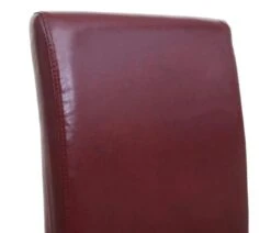 Esszimmerstuhl Latina, Küchenstuhl Stuhl, Leder ~ Rot, Dunkle Beine -Wohnmöbel 81596d95 cf03 492d 8fbf ac6c1b0a9174