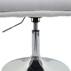 Esszimmerstuhl HWC-F19, Küchenstuhl Stuhl Drehstuhl Loungesessel, Drehbar Höhenverstellbar ~ Stoff/Textil Creme-weiß -Wohnmöbel 82a50893 2082 4f25 aa02 6a9b35095c7e