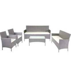 3-2-1-1 Poly-Rattan Garten-Garnitur Halden, Lounge-Set Sitzgruppe Sofa ~ Anthrazit, Kissen Anthrazit 13 3-2-1-1 Poly-Rattan Garten-Garnitur Halden, Lounge-Set Sitzgruppe Sofa ~ Anthrazit, Kissen Anthrazit -Wohnmöbel 84ee8bad 739f 4813 b516 81aaf8601501 2