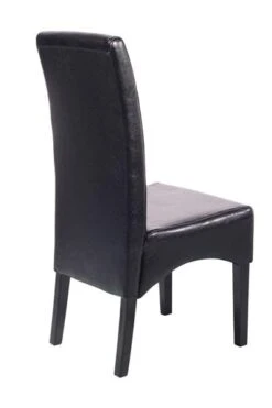 6er-Set Esszimmerstuhl Küchenstuhl Stuhl Latina, LEDER ~ Schwarz, Dunkle Beine -Wohnmöbel 8501af87 6e03 451c 8fc6 b2f3d910156c