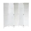 Paravent HWC-C30, Raumteiler Trennwand Sichtschutz, Shabby-Look Vintage, 170x205cm ~ Weiß