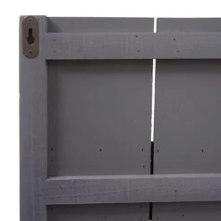 Wandgarderobe HWC-C89 Welcome, Garderobe Garderobenpaneel, Shabby-Look Vintage, 91x60cm ~ Grau-blau -Wohnmöbel 8d81ef0a ccf7 4f55 9987 990c6b867391