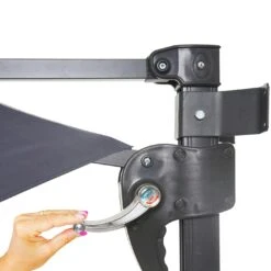 Wandschirm Casoria, Ampelschirm Balkonschirm Sonnenschirm, 3m Neigbar, Polyester Alu/Stahl 9kg ~ Grau -Wohnmöbel 8ef79af9 d3d9 4508 9229 a5016f199d10