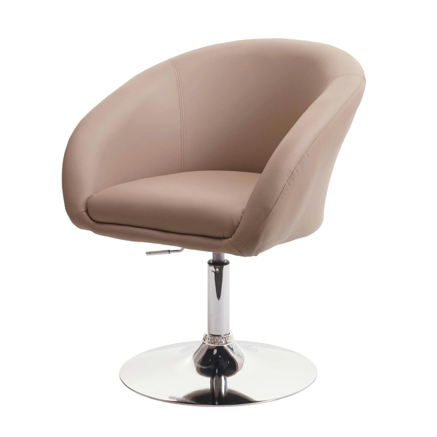 Esszimmerstuhl HWC-F19, Küchenstuhl Stuhl Drehstuhl Loungesessel, Drehbar Höhenverstellbar ~ Kunstleder Rot 6 Esszimmerstuhl HWC-F19, Küchenstuhl Stuhl Drehstuhl Loungesessel, Drehbar Höhenverstellbar ~ Kunstleder Rot – Bild 4