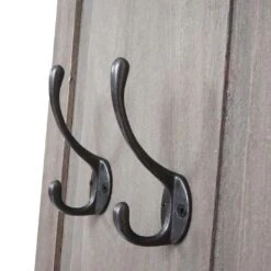 2er-Set Garderobe T33, Wandgarderobe Garderobenpaneel, Wandhaken Holz 109x28x4cm ~ Grau-braun Shabby 15 2er-Set Garderobe T33, Wandgarderobe Garderobenpaneel, Wandhaken Holz 109x28x4cm ~ Grau-braun Shabby -Wohnmöbel 940df8d8 03f4 485b 9ace 03f20e5f45a7