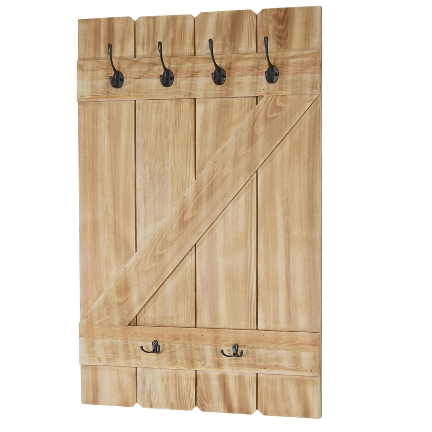 Wandgarderobe HWC-D13, Garderobe Garderobenpaneel, 6 Haken 91x60cm ~ Kiefer 3 Wandgarderobe HWC-D13, Garderobe Garderobenpaneel, 6 Haken 91x60cm ~ Kiefer