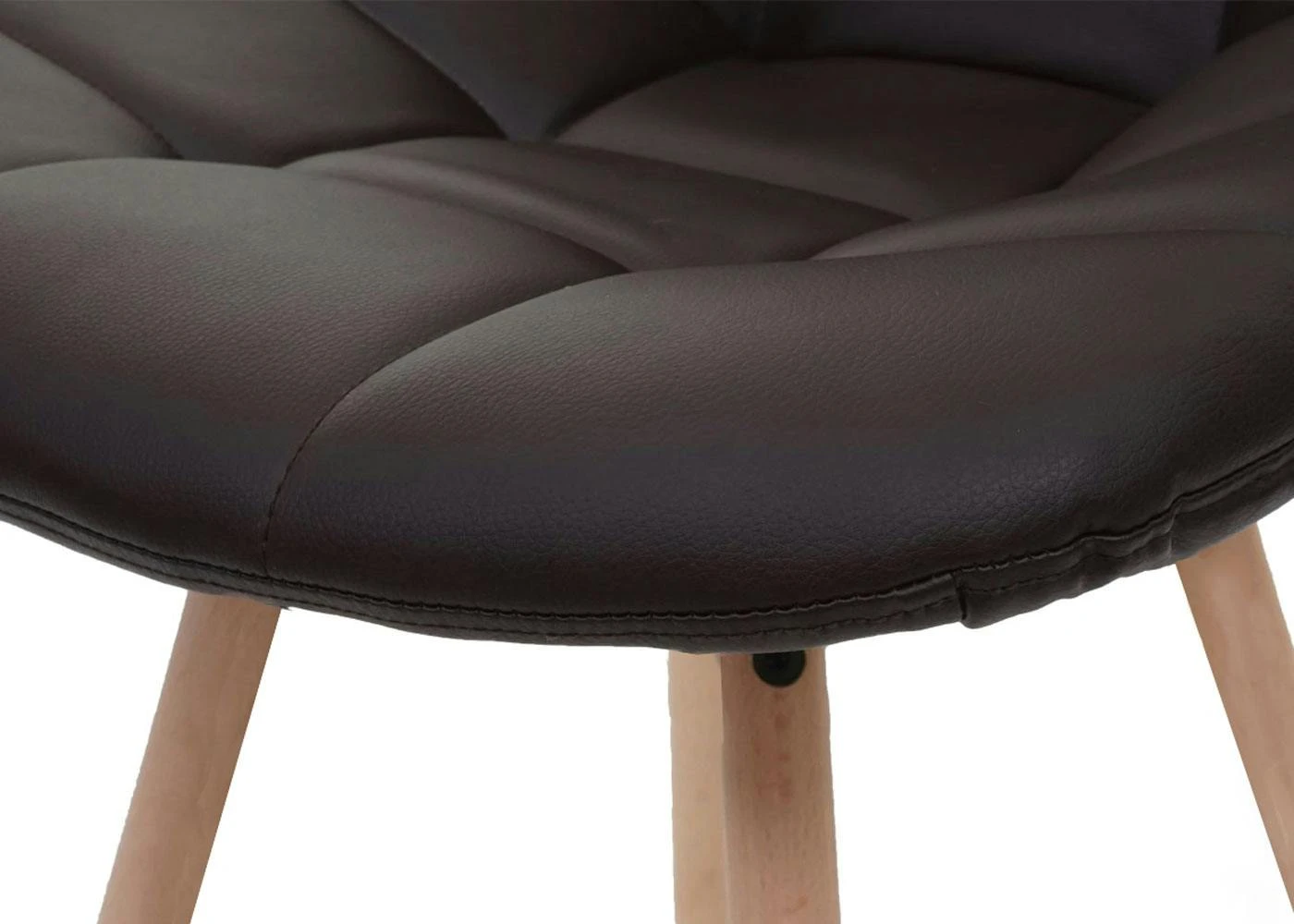 2er-Set Esszimmerstuhl HWC-A60 II, Stuhl Küchenstuhl, Retro 50er Jahre Design ~ Kunstleder Braun 8 2er-Set Esszimmerstuhl HWC-A60 II, Stuhl Küchenstuhl, Retro 50er Jahre Design ~ Kunstleder Braun – Bild 6