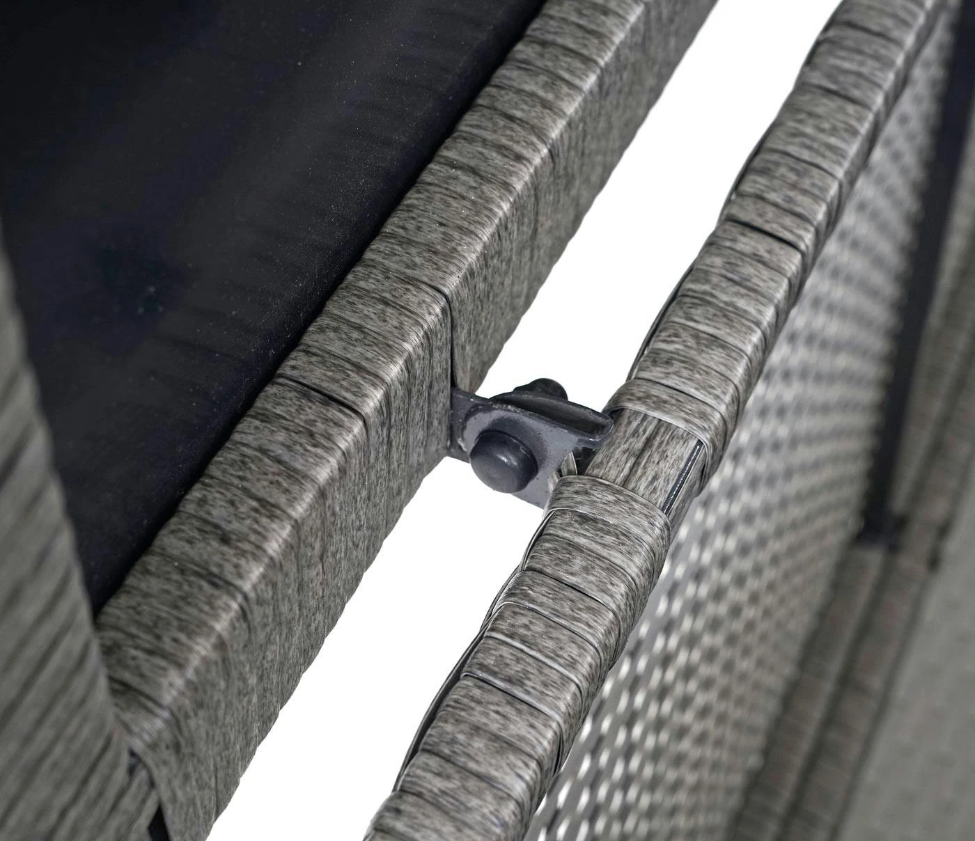 Poly-Rattan Kissenbox HWC-D88, Gartentruhe Auflagenbox Truhe ~ Basic Grau, 51x115x59cm 250l 8 Poly-Rattan Kissenbox HWC-D88, Gartentruhe Auflagenbox Truhe ~ Basic Grau, 51x115x59cm 250l – Bild 7