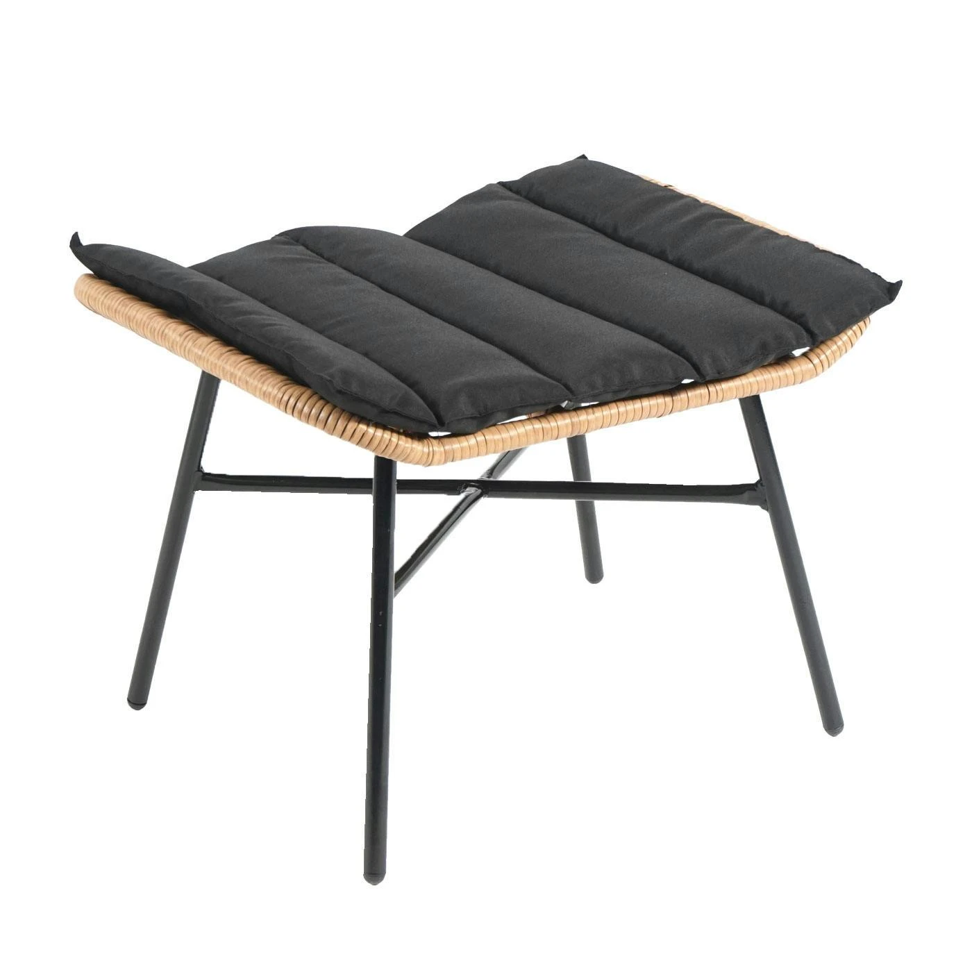 Poly-Rattan Set HWC-G17b, Balkon-Set Gartengarnitur Sitzgruppe Stuhl+Hocker Sessel, Seil ~ Naturfarben, Kissen Anthrazit 7 Poly-Rattan Set HWC-G17b, Balkon-Set Gartengarnitur Sitzgruppe Stuhl+Hocker Sessel, Seil ~ Naturfarben, Kissen Anthrazit – Bild 5