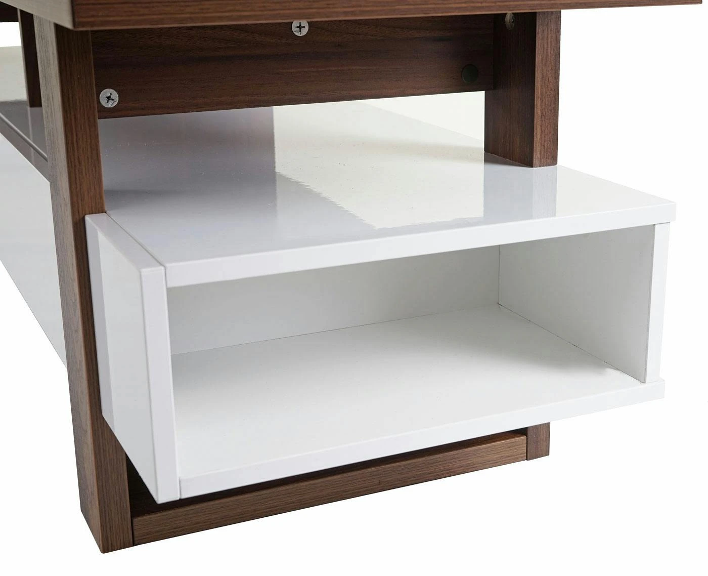 TV-Rack HWC-B51, Fernsehtisch Lowboard Schrank, 3D-Struktur Walnuss-Optik Hochglanz 46x150x45cm 8 TV-Rack HWC-B51, Fernsehtisch Lowboard Schrank, 3D-Struktur Walnuss-Optik Hochglanz 46x150x45cm – Bild 6