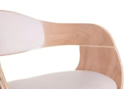 Barhocker HWC-A47, Barstuhl, Holz Bugholz Retro-Design ~ Buche-Optik, Kunstleder Creme -Wohnmöbel 9bf72528 0ad3 4f4c ae2a 97b87901b17b