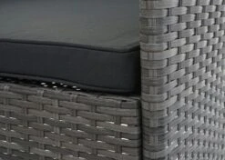 Poly-Rattan Garnitur HWC-F55, Balkon-/Garten-/Lounge-Set Sofa Sitzgruppe ~ Grau, Kissen Dunkelgrau -Wohnmöbel 9de211b2 588b 455f bc18 dc2f2c2389ee