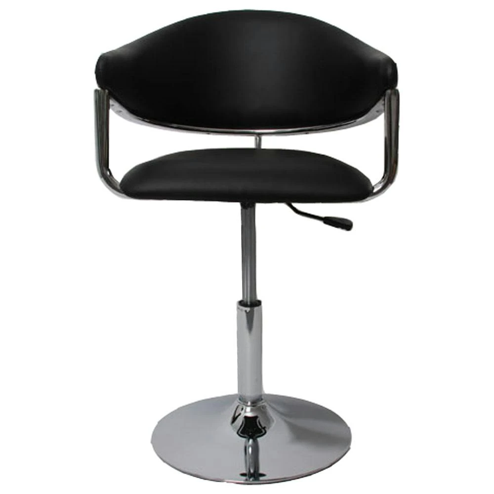 Barhocker HWC-L51, Barstuhl Tresenhocker Lounge Stuhl, Kunstleder ~ Schwarz 3 Barhocker HWC-L51, Barstuhl Tresenhocker Lounge Stuhl, Kunstleder ~ Schwarz