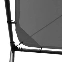 Pergola HWC-F85, Garten Pavillon Sonnensegel, Stabiles Stahl-Gestell ~ 3x3m Anthrazit -Wohnmöbel 9efd4fd4 a7de 4d4d 8067 76a3f799cdf9