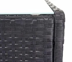 Poly-Rattan Garten-Garnitur HWC-D82, Sitzgruppe Lounge-Set ~ Schwarz Mit Kissen Anthrazit -Wohnmöbel 9fa5119d e50a 4d10 8aff 3d5a8dbd2e43