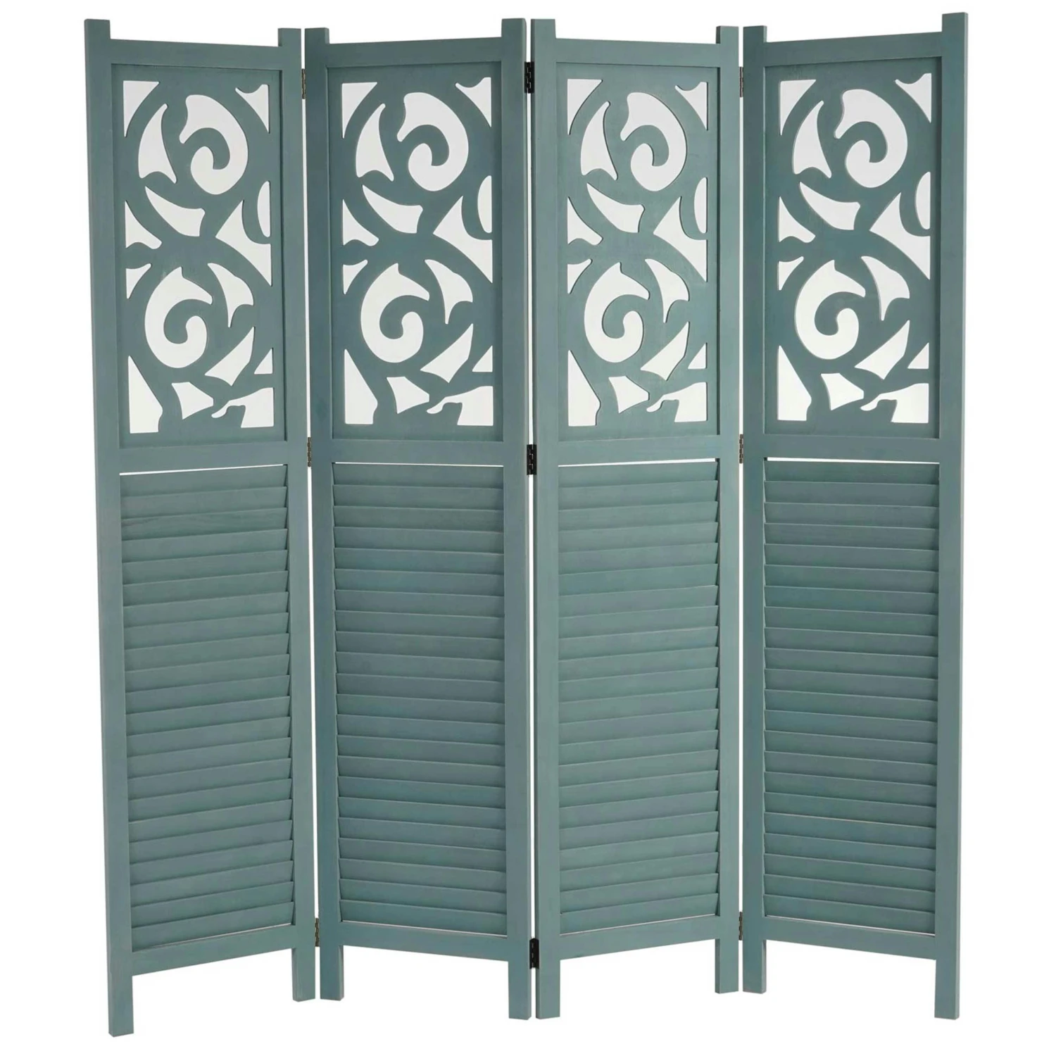 Paravent Istanbul, Raumteiler Trennwand Sichtschutz, Ornamente ~ 170x160cm, Grün 3 Paravent Istanbul, Raumteiler Trennwand Sichtschutz, Ornamente ~ 170x160cm, Grün