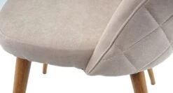 4er-Set Esszimmerstuhl HWC-D53, Stuhl Küchenstuhl, Retro 50er Jahre Design, Stoff/Textil ~ Beige -Wohnmöbel a90edef7 a813 40af 9999 e25e02df8193