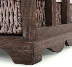 Kommode Und Sitzbank Mit 5 Schubladen, 45x77x36cm, Shabby-Look, Vintage ~ Braun -Wohnmöbel aa8612df 7f54 433f a432 f0e87db1f3c7