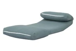 Schlafsessel HWC-E68, Schlafsofa Funktionssessel Klappsessel Relaxsessel, Stoff/Textil ~ Grau-blau -Wohnmöbel ae8ed00e 0439 4c75 996e 62254476edb8