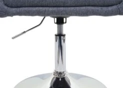 Esszimmerstuhl HWC-F19, Küchenstuhl Stuhl Drehstuhl Loungesessel, Drehbar Höhenverstellbar ~ Stoff/Textil Dunkelgrau -Wohnmöbel b08e9a2c a3b2 4570 af74 1a58fee7195e