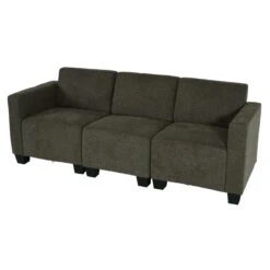 Modular 2-Sitzer Sofa Couch Lyon, Stoff/Textil ~ Braun -Wohnmöbel b2d5851f 55de 44ca b9e3 9a576e4b3084 2