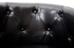 Sessel Newport T810, Loungesessel Clubsessel Chesterfield, Kunstleder ~ Schwarz -Wohnmöbel b7225157 4187 4735 b977 b8ff482c799f