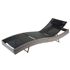 Sonnenliege Savannah, Relaxliege Gartenliege Liege, Poly-Rattan ~ Braun-meliert, Bezug Grau 12 Sonnenliege Savannah, Relaxliege Gartenliege Liege, Poly-Rattan ~ Braun-meliert, Bezug Grau -Wohnmöbel bc4c346b c658 4333 8e1f 654cb0cedff0