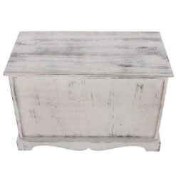 Garderobe Mit Sitzbank Kommode Mit 2 Körben 42x62x33cm, Shabby-Look, Vintage ~ Weiß -Wohnmöbel be0df673 7795 4253 995b d865d60dbe8c