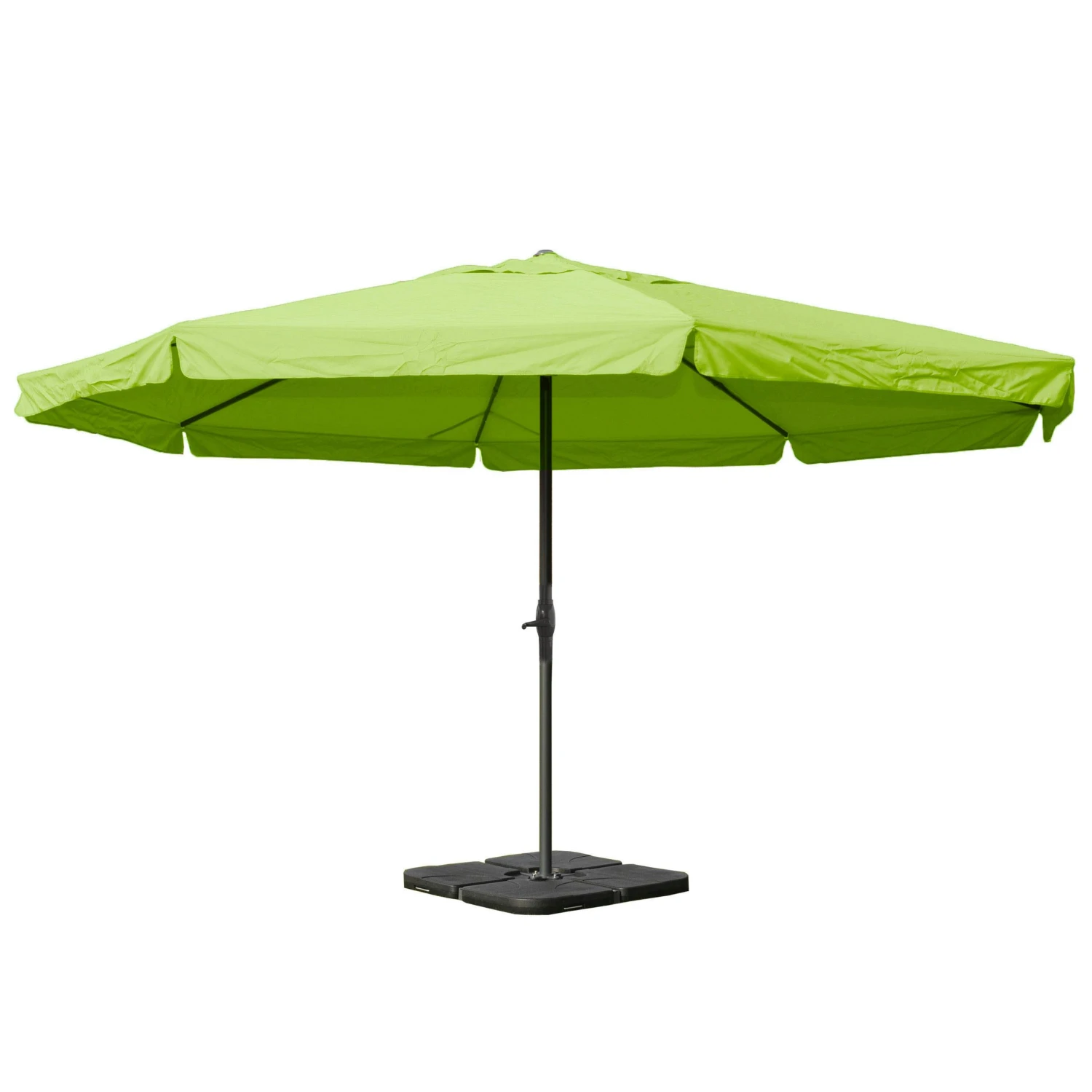 Sonnenschirm Meran Pro, Gastronomie Marktschirm Mit Volant Ø 5m Polyester/Alu 28kg ~ Anthrazit Mit Ständer 4 Sonnenschirm Meran Pro, Gastronomie Marktschirm Mit Volant Ø 5m Polyester/Alu 28kg ~ Anthrazit Mit Ständer – Bild 2