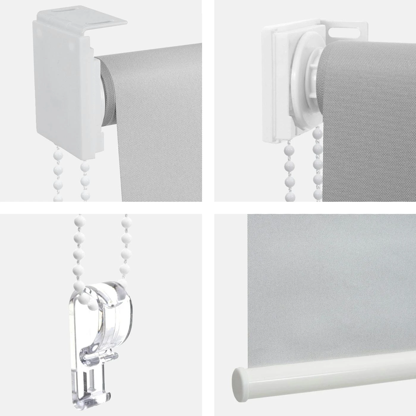 Rollo HWC-D52, Fensterrollo Seitenzugrollo Jalousie, 70x160cm Sonnenschutz Verdunkelung Blickdicht ~ Rot/weiß/beige 8 Rollo HWC-D52, Fensterrollo Seitenzugrollo Jalousie, 70x160cm Sonnenschutz Verdunkelung Blickdicht ~ Rot/weiß/beige – Bild 6