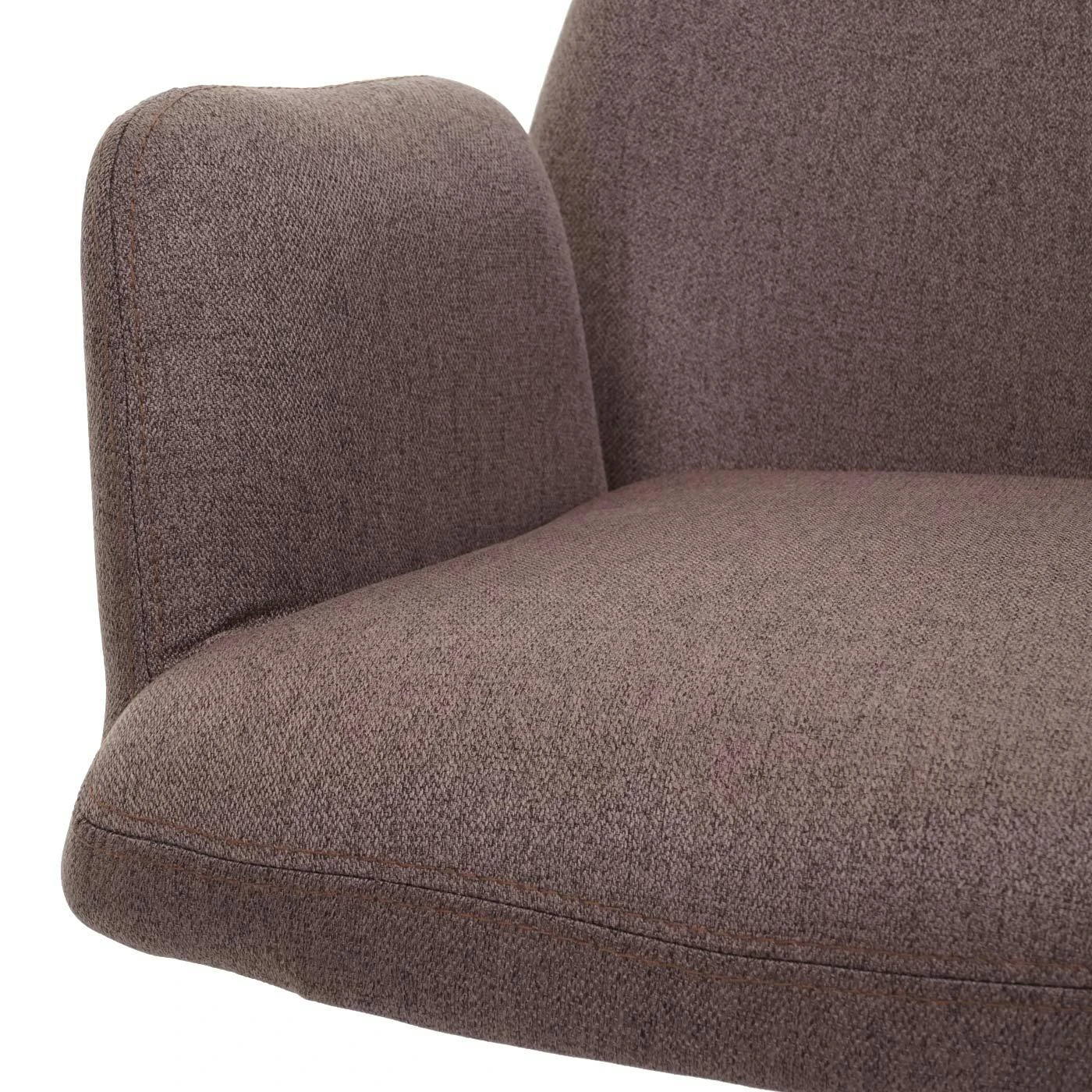 6er-Set Esszimmerstuhl HWC-H71, Küchenstuhl Lehnstuhl Stuhl, Stoff/Textil Stahl ~ Braun 8 6er-Set Esszimmerstuhl HWC-H71, Küchenstuhl Lehnstuhl Stuhl, Stoff/Textil Stahl ~ Braun – Bild 6