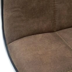 2er-Set Esszimmerstuhl HWC-C41, Stuhl Küchenstuhl, Höhenverstellbar Drehbar, Stoff/Textil ~ Vintage Braun -Wohnmöbel c20f043c ee54 4f18 8326 e09858c2351b