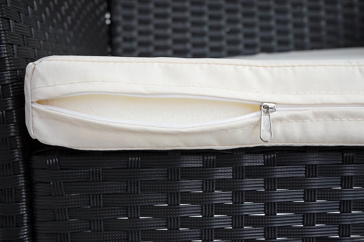 Halden, Sitzbank Bank ~ Anthrazit, Kissen Creme 9 Halden, Sitzbank Bank ~ Anthrazit, Kissen Creme – Bild 7