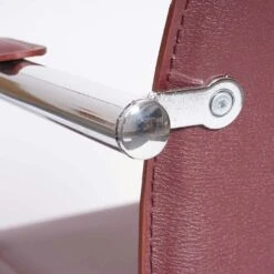 Esszimmerstuhl Samara, Freischwinger Küchenstuhl Lehnstuhl Stuhl, Stahl ~ Bordeaux -Wohnmöbel ca86ba53 c21b 468f 9e97 6dd21af880f5