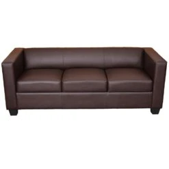 Luxus 3er Sofa Loungesofa Couch Chesterfield Kunstleder ~ Runde Füße, Weiß -Wohnmöbel ce39ba8a fda9 49cc b36b b3091282d256 2