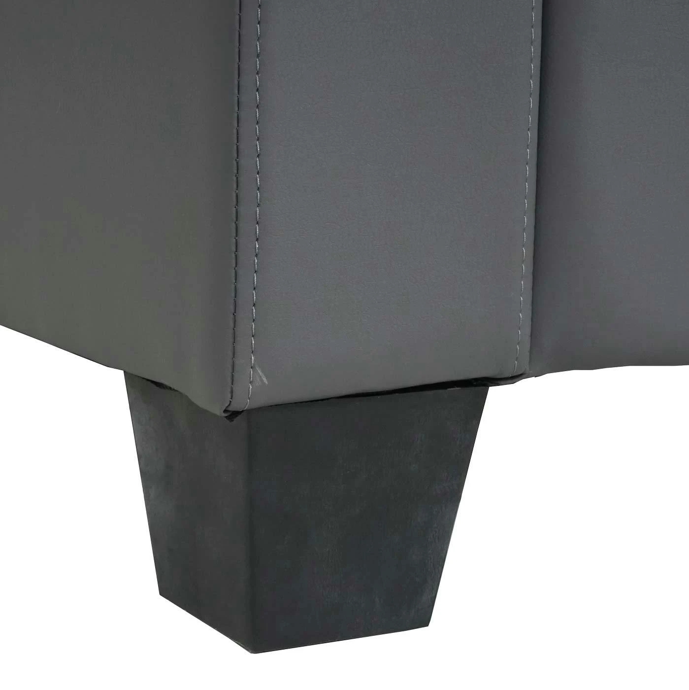 Sessel Loungesessel Lyon, Kunstleder ~ Dunkelgrau 8 Sessel Loungesessel Lyon, Kunstleder ~ Dunkelgrau – Bild 6