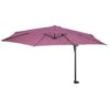 Wandschirm Casoria, Ampelschirm Balkonschirm Sonnenschirm, 3m Neigbar, Polyester Alu/Stahl 9kg ~ Lavendel-rot