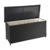 Poly-Rattan Kissenbox HWC-D88, Gartentruhe Auflagenbox Truhe ~ Premium Schwarz, 63x135x52cm 320l -Wohnmöbel d35466de dafe 499b 86d9 383d23682fb0
