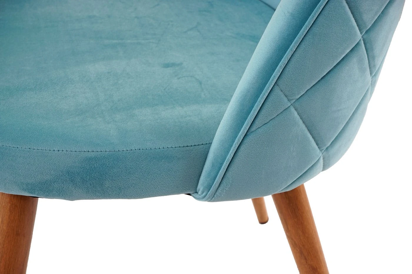 4er-Set Esszimmerstuhl HWC-D53, Stuhl Küchenstuhl Retro 50er Jahre Design, Samt ~ Türkis 8 4er-Set Esszimmerstuhl HWC-D53, Stuhl Küchenstuhl Retro 50er Jahre Design, Samt ~ Türkis – Bild 6