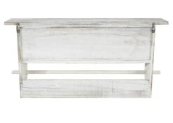 Garderobe HWC-C49, Wandgarderobe Wandregal, Vintage Mit 5 Schubladen 32x65x13cm ~ Shabby Look, Weiß -Wohnmöbel d412703a 6a03 4eee 93e3 8c9e4d06eab5