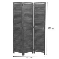 Paravent HWC-C30, Raumteiler Trennwand Sichtschutz, Shabby-Look Vintage, 170x120cm ~ Weiß -Wohnmöbel d52fe94a 16a1 4b71 99fe ef4372d75c60