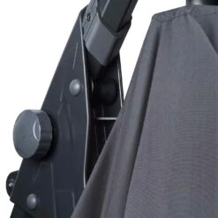 Deluxe Ampelschirm HWC-D14, Sonnenschirm, Rund Ø 3m Polyester Alu/Stahl 14kg ~ Anthrazit Mit Ständer -Wohnmöbel d5e425e7 4dba 48b4 a16a df26bc931847