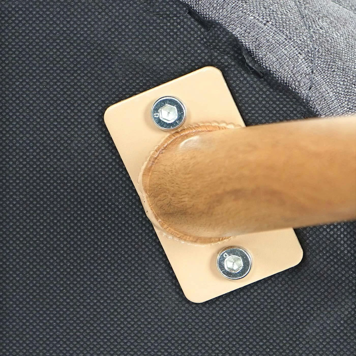 2er-Set Esszimmerstuhl HWC-D53, Stuhl Küchenstuhl, Retro 50er Jahre Design, Stoff/Textil ~ Dunkelgrau 8 2er-Set Esszimmerstuhl HWC-D53, Stuhl Küchenstuhl, Retro 50er Jahre Design, Stoff/Textil ~ Dunkelgrau – Bild 6