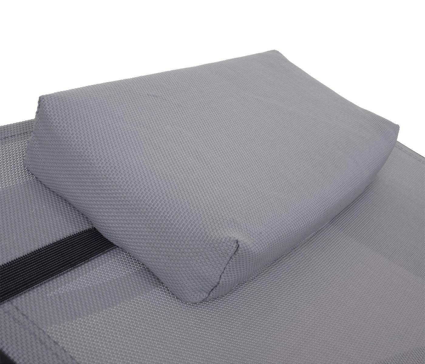 Sonnenliege Savannah, Relaxliege Gartenliege Liege, Poly-Rattan ~ Braun-meliert, Bezug Grau 8 Sonnenliege Savannah, Relaxliege Gartenliege Liege, Poly-Rattan ~ Braun-meliert, Bezug Grau – Bild 6