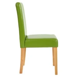 6er-Set Esszimmerstuhl Stuhl Küchenstuhl Littau ~ Kunstleder, Grün, Helle Beine -Wohnmöbel dbc3eae6 3914 43fa 86b4 fd13cc1aee17