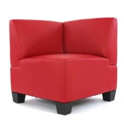 Modular Sofa-System Couch-Garnitur Lyon 6-1, Kunstleder ~ Rot -Wohnmöbel dd8f1022 7129 4ae1 aea4 ac1efc04babf