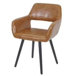 Esszimmerstuhl HWC-A50 II, Stuhl Küchenstuhl, Retro 50er Jahre Design ~ Kunstleder, Wildlederimitat, Helle Beine -Wohnmöbel dea54381 bf97 41d8 bd95 869af07b3f33 1