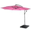 Ampelschirm Acerra, Sonnenschirm Sonnenschutz, Ø 3m Neigbar, Polyester/Stahl 11kg ~ Pink Mit Ständer -Wohnmöbel dff6ed04 c653 42cc b76a 5ec9b8e88844 7