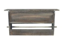 Garderobe HWC-C49, Wandgarderobe Wandregal, Vintage Mit 5 Schubladen 32x65x13cm ~ Braun -Wohnmöbel e057415e 0b81 4200 9dca bd8dab2c18ec